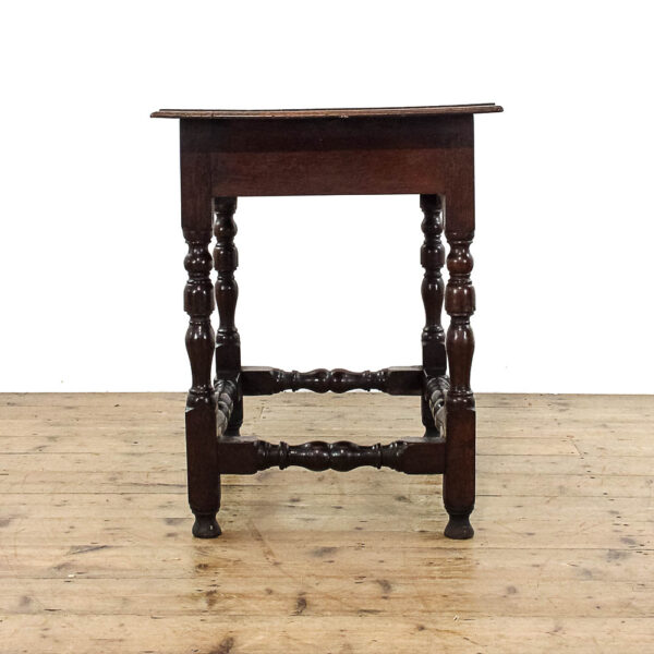M-5878 Antique 18th Century Oak Lowboy Side Table Penderyn Antiques (3)