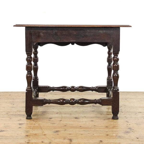 M-5878 Antique 18th Century Oak Lowboy Side Table Penderyn Antiques (4)