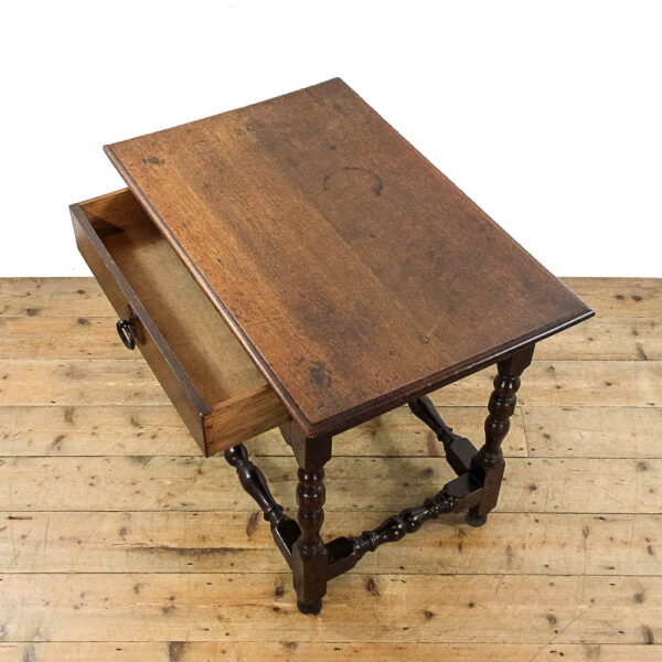 M-5878 Antique 18th Century Oak Lowboy Side Table Penderyn Antiques (6)