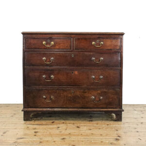 M-5879 Antique Georgian Oak Chest of Drawers Penderyn Antiques (1)