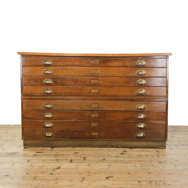 M-5885 Vintage Large Architects Plan Chest Penderyn Antiques (1)