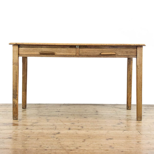 M-5823 Antique 20th Century Oak Desk Penderyn Antiques (1)