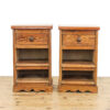M-5864 Pair of Rustic Bedside Cabinets Penderyn Antiques (3)