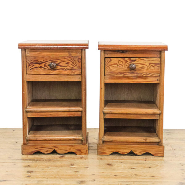 M-5864 Pair of Rustic Bedside Cabinets Penderyn Antiques (3)