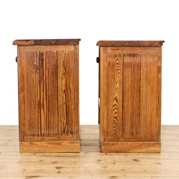 M-5864 Pair of Rustic Bedside Cabinets Penderyn Antiques (6)