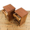 M-5864 Pair of Rustic Bedside Cabinets Penderyn Antiques (7)