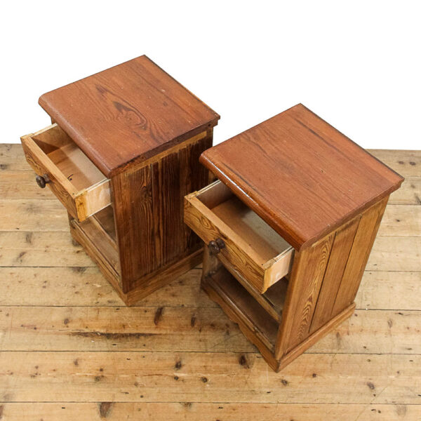M-5864 Pair of Rustic Bedside Cabinets Penderyn Antiques (7)
