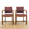 M-5894 Two Vintage Art Deco Armchairs Penderyn Antiques (2)