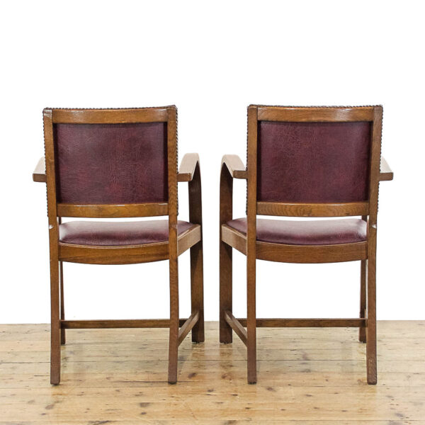 M-5894 Two Vintage Art Deco Armchairs Penderyn Antiques (4)