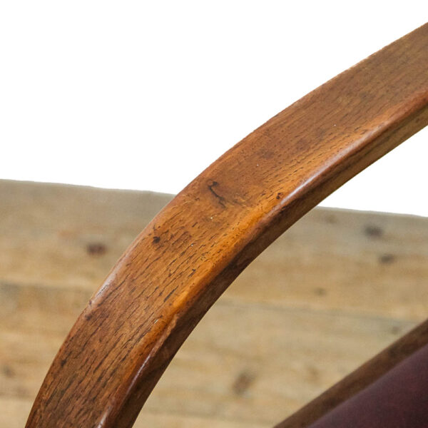M-5894 Two Vintage Art Deco Armchairs Penderyn Antiques (8)