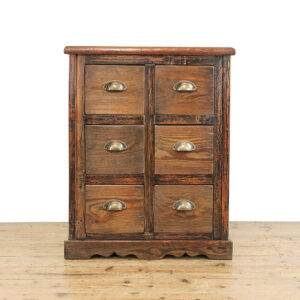M-5897 Rustic Six Drawer Cupboard Penderyn Antiques (1)