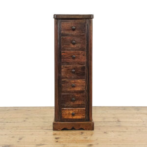 M-5899 Rustic Seven Drawer Collectors Cupboard Penderyn Antiques (1)