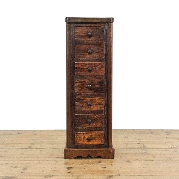 M-5899 Rustic Seven Drawer Collectors Cupboard Penderyn Antiques (1)