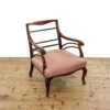 M-5907 Antique Edwardian Mahogany Upholstered Armchair Penderyn Antiques (1)