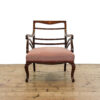 M-5907 Antique Edwardian Mahogany Upholstered Armchair Penderyn Antiques (2)