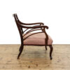 M-5907 Antique Edwardian Mahogany Upholstered Armchair Penderyn Antiques (4)