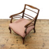 M-5907 Antique Edwardian Mahogany Upholstered Armchair Penderyn Antiques (5)
