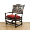 M-5911 Antique 18th Century Bobbin Oak Armchair Penderyn Antiques (1)