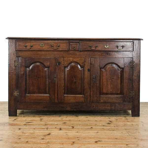 M-5913B Antique Early 19th Century Oak Dresser Base Penderyn Antiques (1)