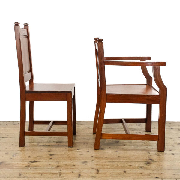 M-5915 Set of Seven Antique Church Chairs Penderyn Antiques (5)