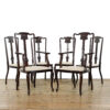 M-5924 Six Antique Mahogany Dining Chairs Penderyn Antiques (1)