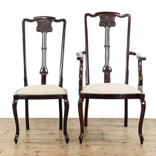 M-5924 Six Antique Mahogany Dining Chairs Penderyn Antiques (3)