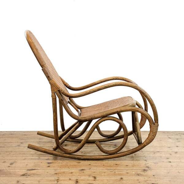 M-5927 Vintage Bamboo and Cane Rocking Chair Penderyn Antiques (3)