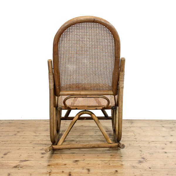 M-5927 Vintage Bamboo and Cane Rocking Chair Penderyn Antiques (4)