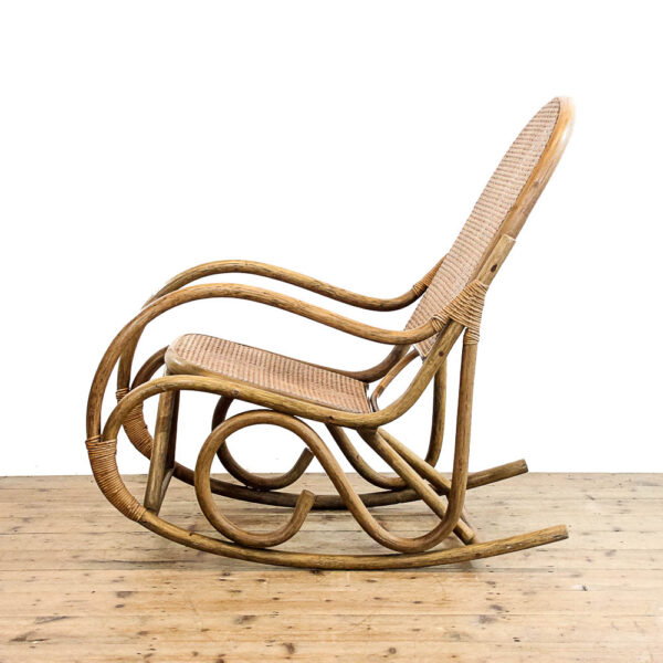 M-5927 Vintage Bamboo and Cane Rocking Chair Penderyn Antiques (5)