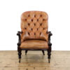 M-5948 Antique 19th Century Irish Leather Armchair Penderyn Antiques (2)