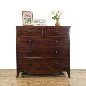 M-5950 Antique Regency Mahogany Chest of Drawers Penderyn Antiques (2)