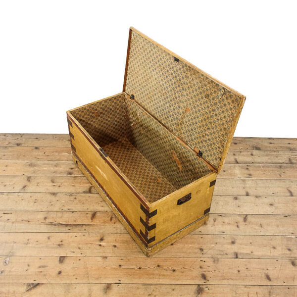 M-5954 Antique Victorian Pine Trunk Penderyn Antiques (6)