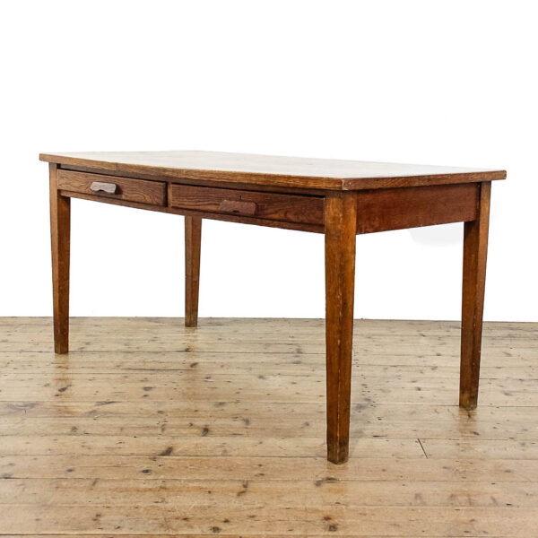 M-5960 Antique 19th Century Antique Oak Desk penderyn antiques (1)