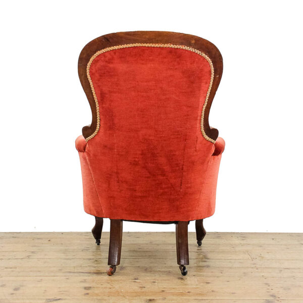 M-5962 Antique Victorian Upholstered Armchair Penderyn Antiques (4)