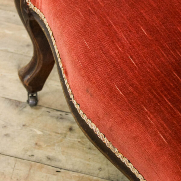 M-5962 Antique Victorian Upholstered Armchair Penderyn Antiques (7)