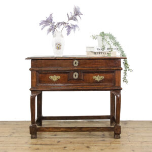 M-5981 Antique Early 18th Century Oak Side Table penderyn antiques (3)