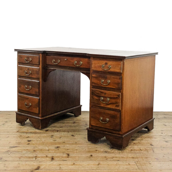 M-5983 Edwardian Mahogany Kneehole Desk Penderyn Antiques (1)
