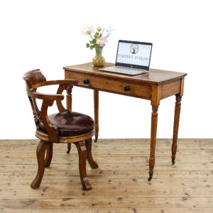 M-5997 Antique Oak Writing Table penderyn antiques (1)