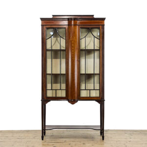 M-6009 Antique Edwardian Mahogany Display Cabinet penderyn antiques (2)