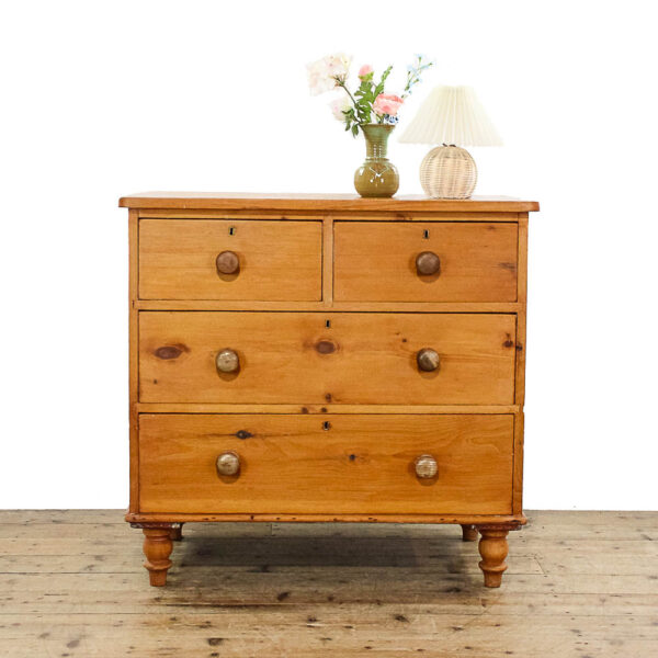 M-6015 Antique Victorian Pine Chest of Drawers penderyn antiques (1)