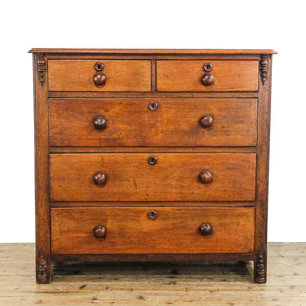M-6018 Antique Victorian Mahogany Chest of Drawers Penderyn Antiques (1)