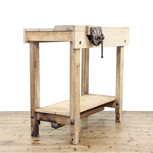 M-6025 Vintage Pine Carpenters Workbench penderyn antiques (1)