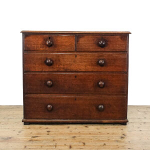 M-6034 Antique Early 19th Century Oak Chest of Drawers Penderyn antiques (1)