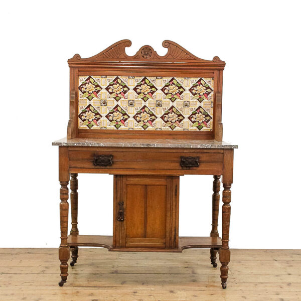 M-6032 Antique Edwardian Tiled Washstand penderyn antiques (4)