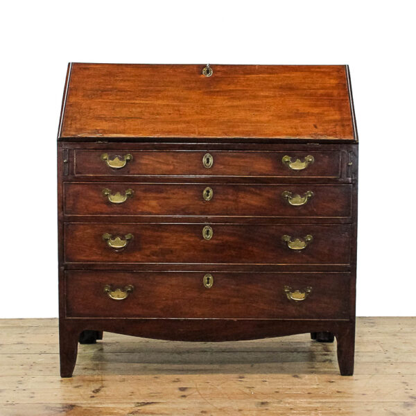 M-6036 Antique Georgian Mahogany Bureau penderyn antiques (14)