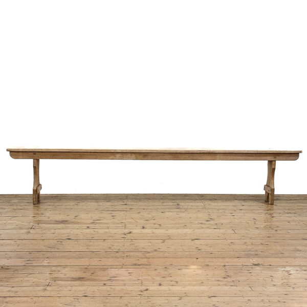 M-6042 Pair of Long Pine School Benches penderyn antiques (3)