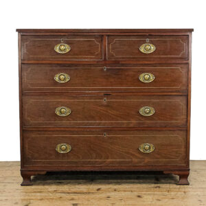 M-6050 Antique George IV Mahogany Chest of Drawers penderyn antiques (1)