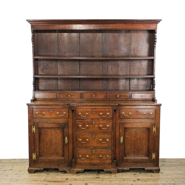 M-6052A Antique Georgian North Wales Oak Dresser penderyn antiques (1)