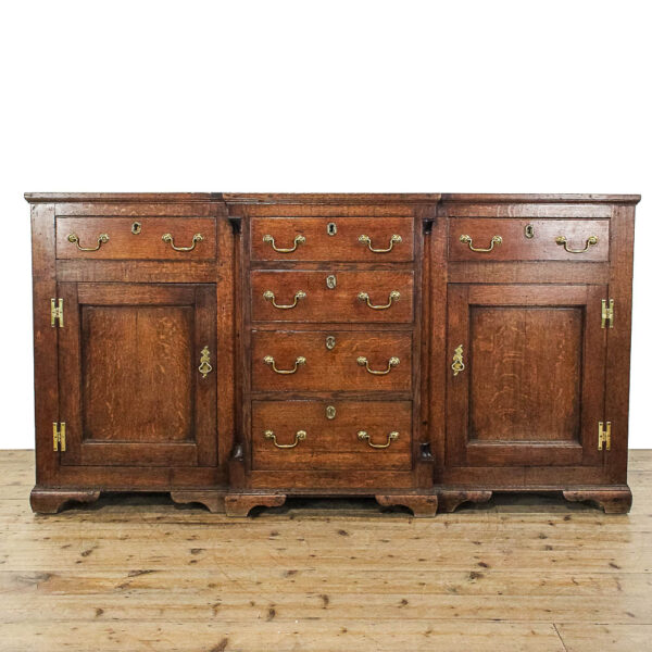 M-6052B Antique Georgian North Wales Oak Dresser Base penderyn antiques (2)