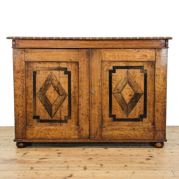 M-6056 Antique Late Victorian Oak and Rosewood Sideboard penderyn antiques (1)